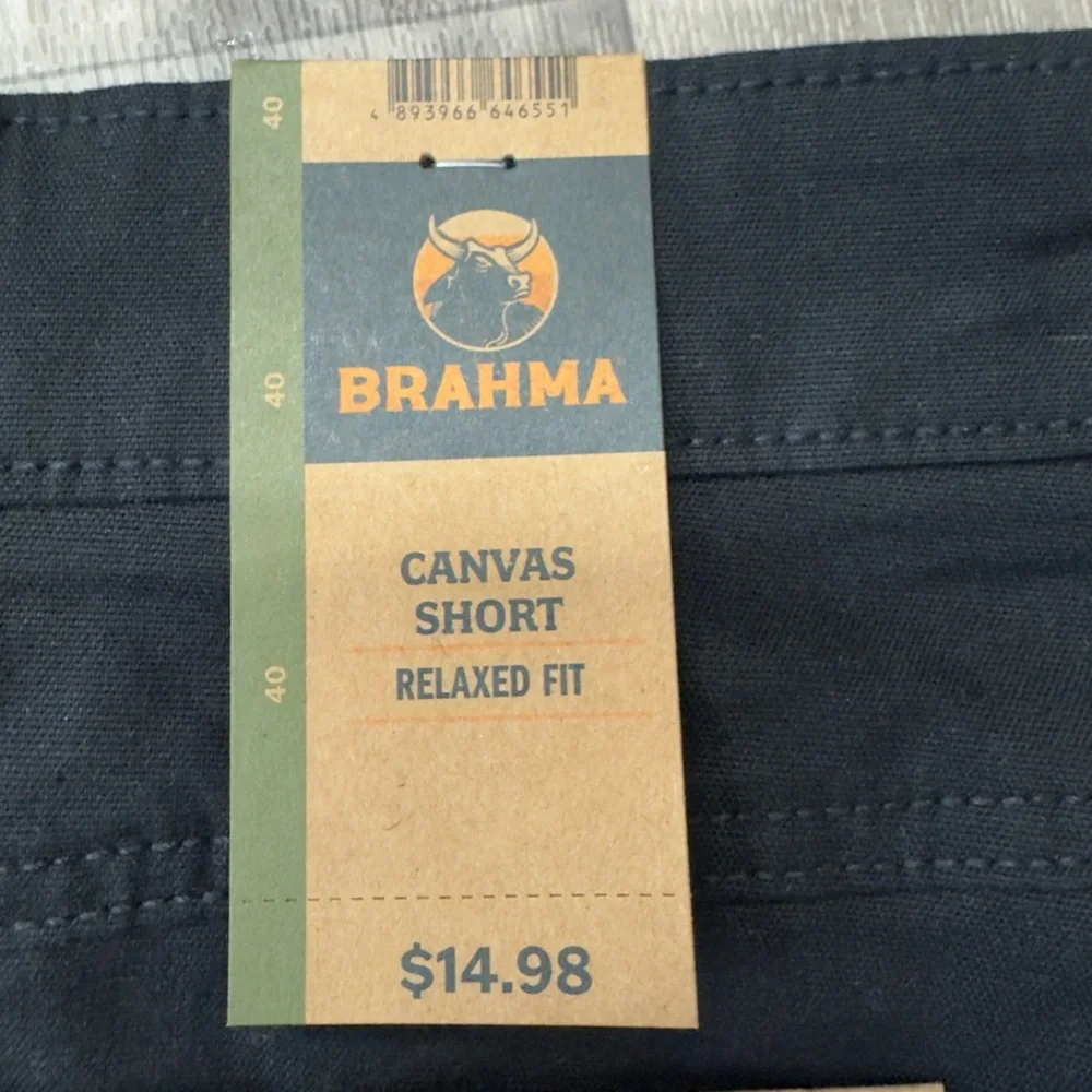 NWT‎ Brahma Canvas Shorts Size 40 Relaxed Fit Black 9” Inseam Workwear